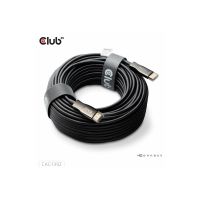 Club 3D Ultra High Speed - HDMI-Kabel - HDMI männlich zu HDMI männlich - 30 m - Geschützter Hybridkupfer/Faseroptik - Schwarz - Active Optical Cable (AOC)