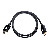 V7 HDMI-Kabel - HDMI männlich zu HDMI männlich - 1 m - abgeschirmt - Schwarz - unterstützt 8K UHD (7680 x 4320)