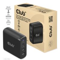 Club 3D Ladegerät 100W GaN-Technologie, Typ-A(2x) und -C(2x), Power Delivery (PD) 3.0