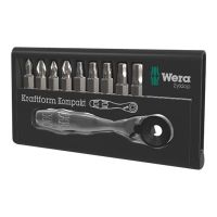 Wera Bit-Check 10 Zyklop Mini 1 - Knarrenschraubendreher mit Bit-Satz