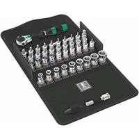Wera 8100 SA All-in, Steckschlüssel-Set, 42 Stück(e), Schwarz, Chrom, Grün, Ratschengriff, 1 Stück(e), 1/4 Zoll