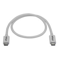 StarTech.com Thunderbolt 3 Kabel -40Gbit/s - 50cm - Weiß - 4K 60Hz - Passiv - Thunderbolt Kabel - USB Typ C Lader - Thunderbolt-Kabel - USB-C (M)