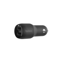 Belkin BoostCharge Dual Charger - Auto-Netzteil - 24 Watt - 4.8 A - 2 Ausgabeanschlussstellen (USB)