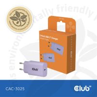 Club 3D 2-Pack USB-C® Charger 30Watt Purple, 30 W