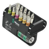 Wera 05057435001, 11 Stück(e), Pozidriv, Torx Plus, 1/4", PZ 1, PZ 2, TX10, TX15, TX20, TX25, TX30, TX40, 124 g