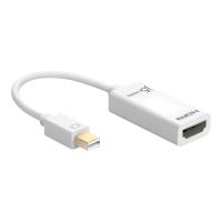 j5create JDA159 - Adapterkabel - Mini DisplayPort männlich zu HDMI weiblich - 12.5 m - weiß - unterstützt 4K 30 Hz (4096 x 2160)