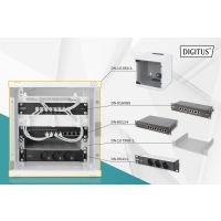 DIGITUS Netzwerk-Set 254 mm (10") - 6HE,  312 x 300 mm (B x T)