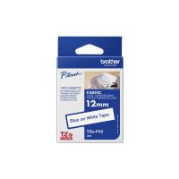 Brother TZe-FA3 - Gewebe - Blau auf Weiß - Rolle (1,2 cm x 3 m)