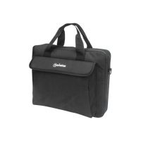 Manhattan London Laptop Bag 14.1", Top Loader, Black, LOW COST, Accessories Pocket, Shoulder Strap (removable)