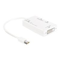 Delock Videoadapter - Dual Link - Mini DisplayPort männlich zu DVI-D, HDMI, DisplayPort weiblich