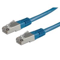 ROLINE S/FTP-Patchkabel Kat.5e, blau, 2m, 2 m, Cat5e, SF/UTP (S-FTP), RJ-45, RJ-45