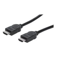 Manhattan HDMI Cable, 4K@30Hz (High Speed), 5m, Male to Male, Black, Ultra HD 4k x 2k, Fully Shielded, Gold Plated Contacts, Lifetime Warranty, Polybag