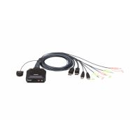 ATEN CS22DP, 4096 x 2160 Pixel, 4K Ultra HD, 1,38 W, Schwarz