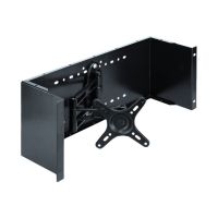 Delock Monitorarm - Rack montierbar - Schwarz - 4U - 48.3 cm (19")