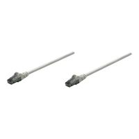 Intellinet Network Patch Cable, Cat6, 3m, Grey, CCA, U/UTP, PVC, RJ45, Gold Plated Contacts, Snagless, Booted, Lifetime Warranty, Polybag - Patch-Kabel - RJ-45 (M)
