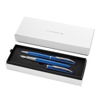 Pelikan Jazz Noble Elegance, Blau, Silber, 2 Stück(e), Kugelschreiber + Füllfederhalter