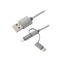 CoreParts USB-Kabel - USB (M) zu Lightning, Micro-USB Type B, USB-C (M)