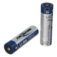 Ansmann 1307-0002, Wiederaufladbarer Akku, Lithium-Ion (Li-Ion), 3,6 V, 2600 mAh, 9,36 Wh, Silber