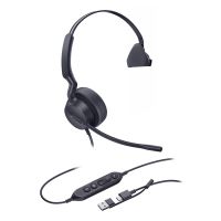 Yealink Mono-Teams-Headset mit USB-C/A-Anschluss, Kabelgebunden, Anrufe/Musik, 20 - 20000 Hz, 116 g, Kopfhörer, Schwarz