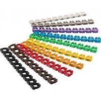 Wentronic Goobay 72515, Mehrfarbig, PVC, 100 Stück(e), Schwarz/Weiß, 5,6 - 7,4 mm