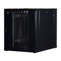 Rockstable 18 HE 19" Serverschrank mit Gitternetztür, Freistehendes Gestell, 18U, 800 kg, Sperrschloss, Ablageschienen, Verstellbare Füße