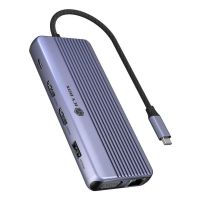ICY BOX IB-DK4062-CPD, Kabelgebunden, USB 3.2 Gen 1 (3.1 Gen 1) Type-C, 100 W, 3,5 mm, 10,100,1000,2500 Mbit/s, Anthrazit
