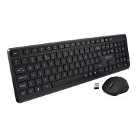 V7 Tastatur-und-Maus-Set - kabellos - 2.4 GHz
