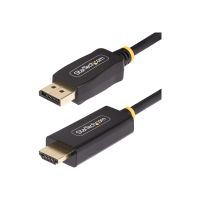 StarTech.com 9.8ft (3m) DisplayPort to HDMI Adapter Cable, 4K 60Hz with HDR, DP to HDMI 2.0b, Active Video Converter, DisplayPort Desktop to HDMI Monitor, M/M - DisplayPort to HDMI Cord (10F-DP-HDMI-4K60-HDR)