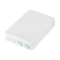 DIGITUS Glasfaser-Verteilerbox - with 2 x LC/APC duplex couplers