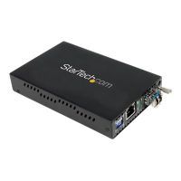 StarTech.com Gigabit Ethernet Single Mode LWL / Glasfaser LC Medienkonverter 40 km