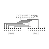 DIGITUS CAT 5e Patchkabel-Adapter, 2x CAT 5e, geschirmt