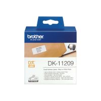 Brother DK-11209 - Schwarz auf Weiß - 800 Adressetiketten