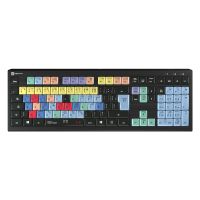 Logickeyboard LKB-CBASE-A2PC-FR, Volle Größe (100%), Kabelgebunden, USB, Scherenschalter, AZERTY, Schwarz