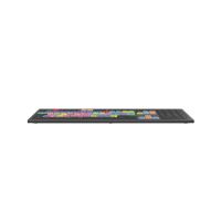 Logickeyboard LKB-PPROCC-A2M-UK, Kabelgebunden, USB, Scherenschalter, QWERTY, LED, Schwarz