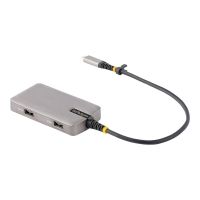 StarTech.com USB-C Multiport Adapter, 4K 60Hz HDMI, HDR, 3-Port USB Hub, 100W Power Delivery Pass-Through, USB Type C Mini Docking Station, Certified Works with Chromebook - Windows, macOS, iPadOS, Android (104B-USBC-MULTIPORT)