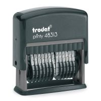 TRODAT 48313, Nummernstempel, 3,8 x 48 mm, Schwarz, Schwarz, 71 mm, 28 mm