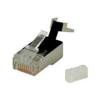 ROLINE Netzwerkanschluss - RJ-45 (M) - CAT 6 - geformt - durchsichtig (Packung mit 10)