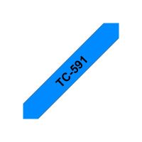 Brother TC591 - 9 mm x Schwarz auf Blau - laminiertes