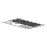 HP  Ersatztastatur Notebook - hinterleuchtet - Dänisch - mit obere Abdeckung - für EliteBook 840 G7 (Privacy)