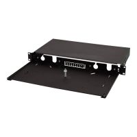 LogiLink Glasfaser-Verteilerbox - Rack montierbar - Schwarz - 1U - 48.3 cm (19")