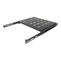 Intellinet 19" Ausziehbarer Fachboden, 1 HE, geeignet für Schränke mit 600 bis 800 mm Tiefe, Ablagefläche 350 mm Tiefe, schwarz - Rack - Regal - Schwarz, RAL 9005 - 1U - 48.3 cm (19")