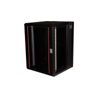 ROLINE Pro - Gehäuse - geeignet für Wandmontage - RAL 9005, Jet Black - 16U - 48.3 cm (19")