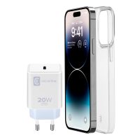 Cellularline Starter Kit- iPhone 14 Pro Max, Cover, Apple, iPhone 14 Pro Max, 17 cm (6.7"), Weiß