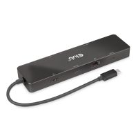 Club 3D 6-in-1 USB3.2 Gen2 Typ-C Dual Displays Portable Dock mit USB Typ-C Video 4K60Hz, Kabelgebunden, USB 3.2 Gen 2 (3.1 Gen 2) Type-C, 100 W, 1000 Mbit/s, Schwarz