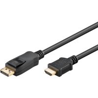 Goobay 64837, 3 m, DisplayPort, HDMI Typ A (Standard), Männlich, Männlich, Gerade