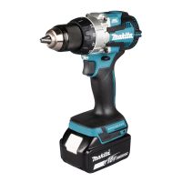 Makita DDF489Z, Elektrischer Schraubendreher, Pistolengriff, 1/2", Schwarz, Blau, Stahl, Deep discharge, Bürstenlos