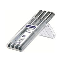 STAEDTLER pigment liner 308 - Fineliner - Schwarz - Pigmenttinte (Packung mit 4)