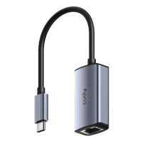 CUDY USB-C to Ethernet Adapter UE10C - Router - 1 Gbps, USB Typ-C, RJ-45, Männlich, Grau, Silber, Aktivität, Link, China