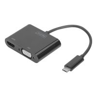 DIGITUS Externer Videoadapter - USB-C 3.1 - HDMI, VGA