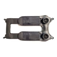 Zebra Tragriemen (Handgelenk) - klein - mit doppeltem Ziffernblatt, mit weißen Akzenten